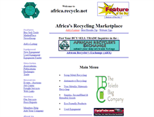 Tablet Screenshot of africa.recycle.net