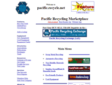 Tablet Screenshot of pacific.recycle.net